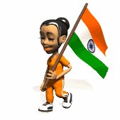 Girl-india-flag